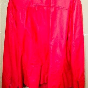 Wilson’s Leather Pink Faux Leather Moto Jacket-2X